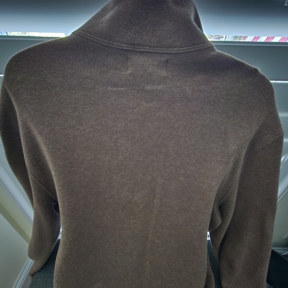 Ralph Lauren Brown Zip Up Sweater - Picture 6 of 6